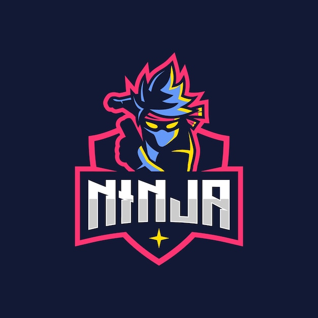 Vektor fantastisches ninja-logo