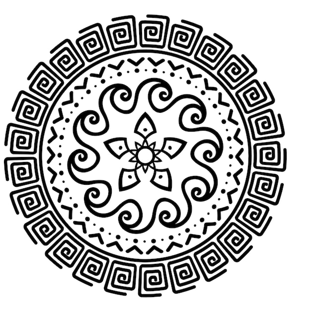 Farbblätter für Mandala für Jugendliche