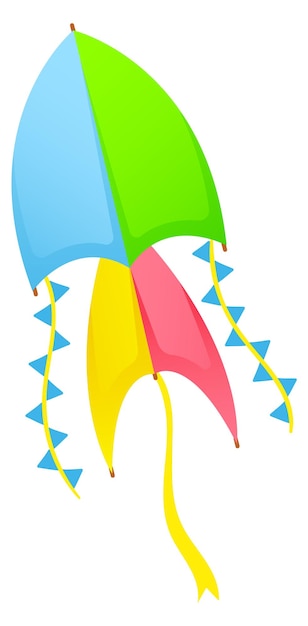 Farbdrachen-symbol cartoon-windfestival-symbol