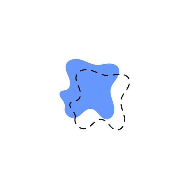 Farbe des dunkelblauen Blobsets