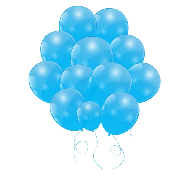 Farbe glänzende Ballons Hintergrund Vektor-Illustration