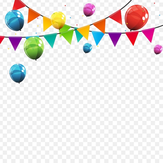 Farbe glänzende Luftballons