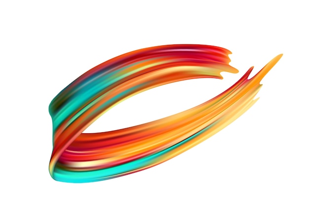 Farbe Pinselstrich Öl oder Acrylfarbe Design-Element.