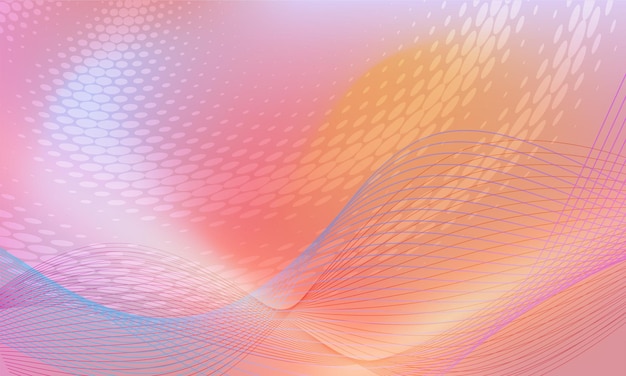 Farbe sanfter Farbverlauf rosa blau Seide abstrakter Hintergrund weich elegant zart mit schönen goldenen Kreisunschärfelinien für kosmetische Cremeplakate Poster und Broschüren Eps10-Vektorillustration