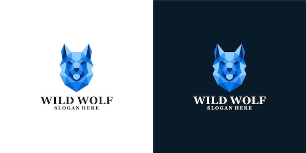 Farbe wildwolf-logo-design-vorlage