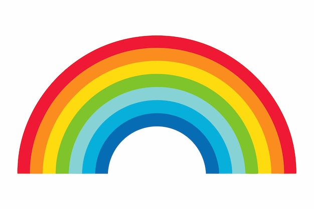 Farbenfrohe Darstellung des Regenbogens