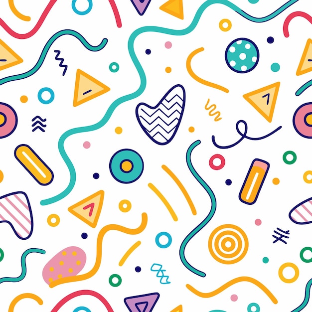 farbenfrohe minimalistische Hintergrund-Droodles