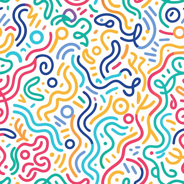 farbenfrohe minimalistische Hintergrund-Droodles