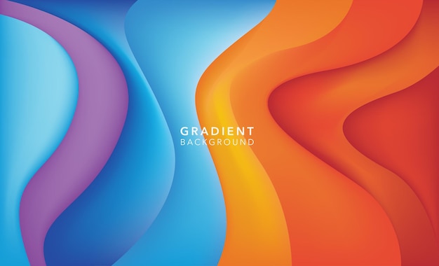farbenfroher Gradient abstrakter Hintergrund