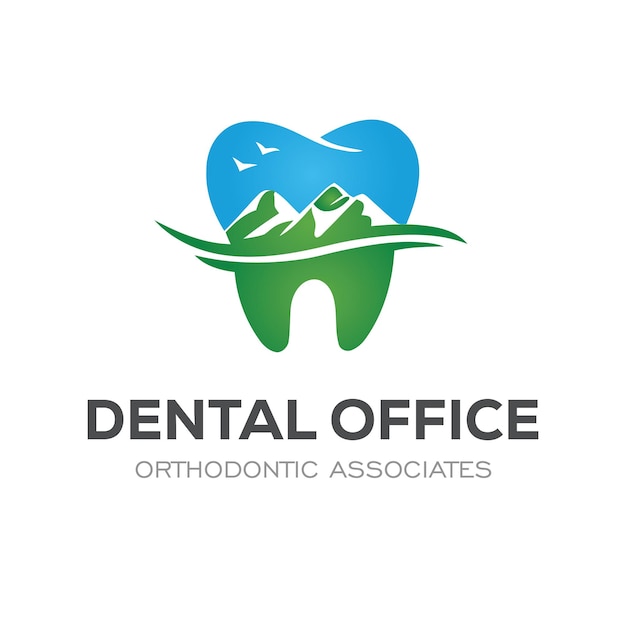 Farbenfrohes, modernes Dentallogo