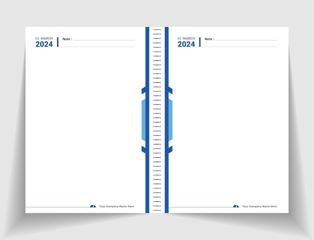 Farbenfrohes notizbuch-seitendesign mit molkereikern für kdp-innenarchitektur-layout-punktraster-skizzenbuch