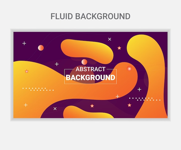 Farbige abstrakte fluid-hintergrundvektor-illustration
