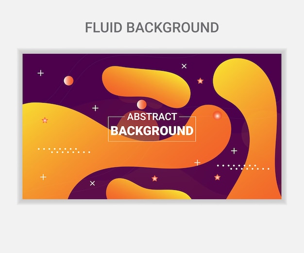 Vektor farbige abstrakte fluid-hintergrundvektor-illustration