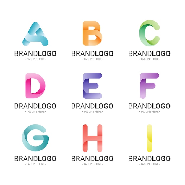 Farbige Alphabet-Logos