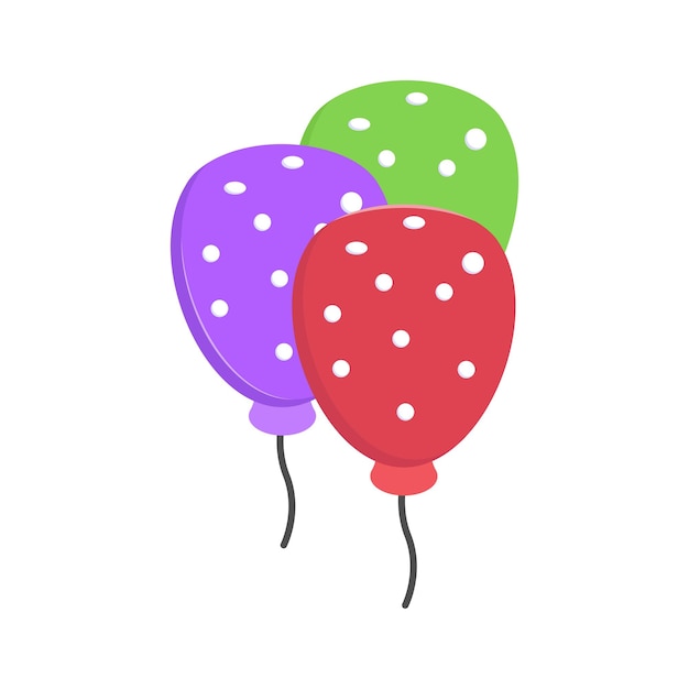 Farbige Ballons, die Feierlichkeiten oder besondere Werbeaktionen darstellen