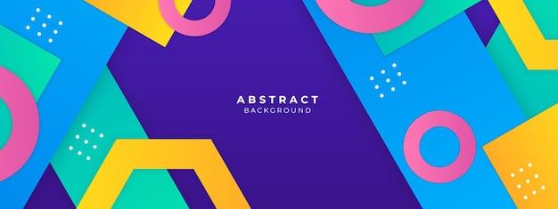 Farbige geometrische Formen abstrakter Hintergrund Vektorillustration abstraktes grafisches Design Bannermuster Präsentation Hintergrund Tapeten Web-Vorlage