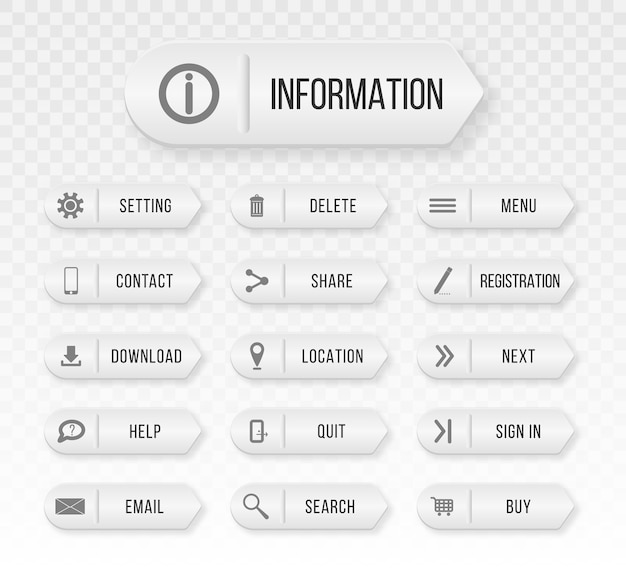 Farbige rechteckige Web-Buttons kontaktieren Sie uns