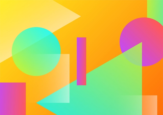 Farbiger abstrakter Hintergrund mit geometrischen Formen