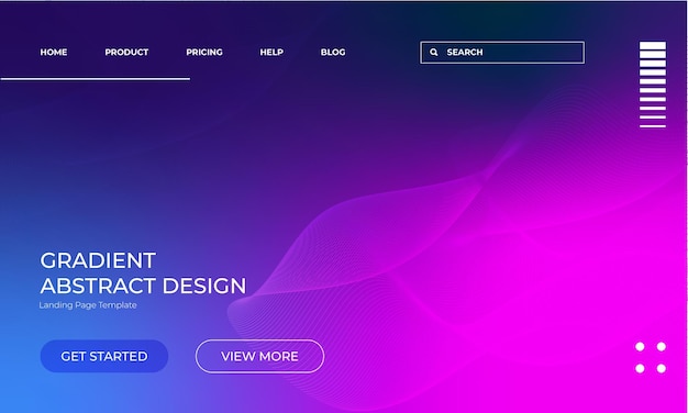 Farbiger abstrakter Vektorgradient verschwommener Hintergrund für die Website