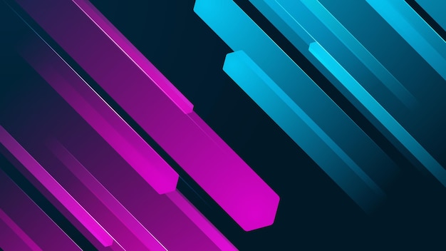 Farbiger blau-rosa dynamischer Bewegungslicht-Effekt Hintergrund Technologie Geschwindigkeitsbewegungsmuster für Banner- oder Posterdesign Moderne abstrakte Hochgeschwindigkeits-Bewegung Vektorillustration