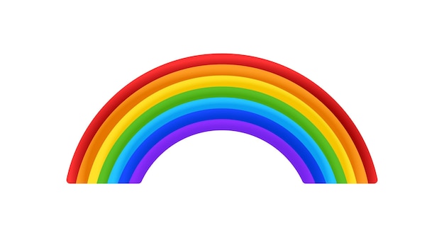 Farbiger Regenbogen für Dekoration und Kinder
