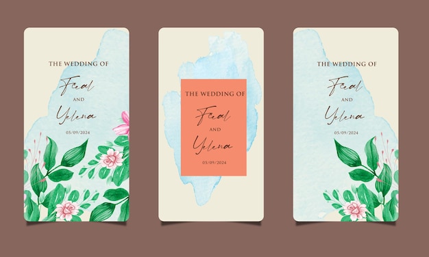 Farbiges Blumen-Natur-Wasserfarben-Design