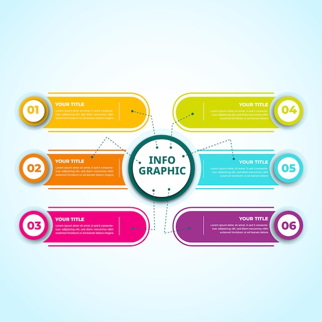 Farbiges Infografik-Design