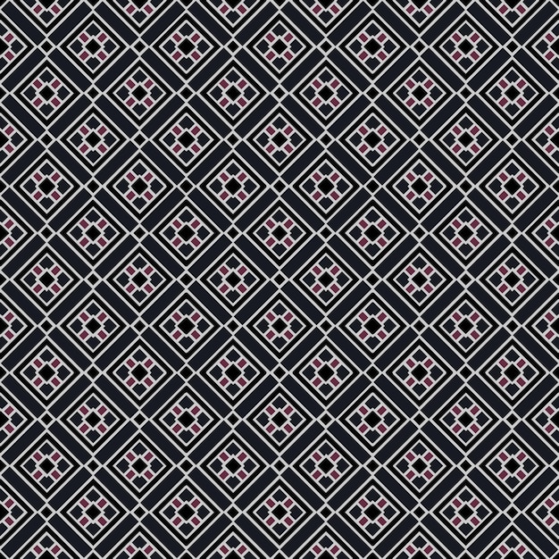 Farbiges nahtloses abstraktes Muster Hintergrund und Hintergrund Farbiges dekoratives Design Farbiges Mosaik Ornament Vektorgrafische Illustration