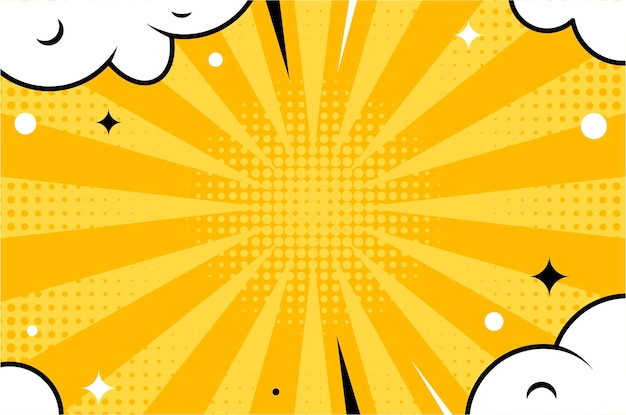 Farbiges Pop-Up-Comic-Hintergrunddesign