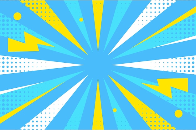 Farbiges Pop-Up-Comic Strip-Hintergrunddesign