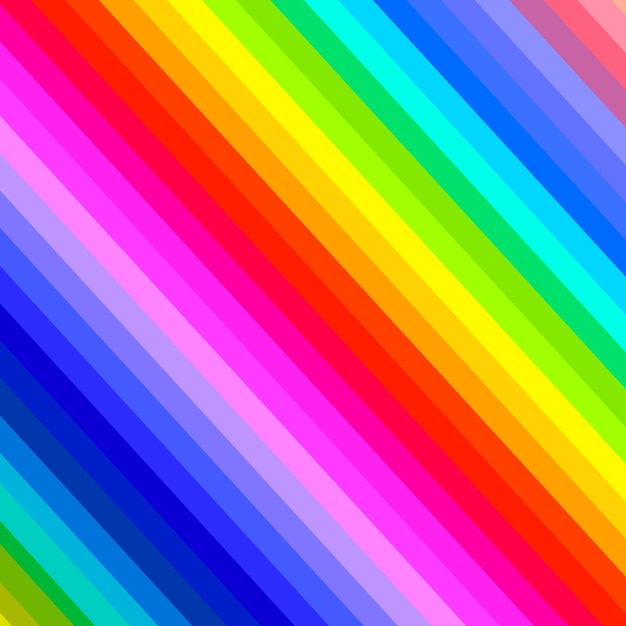 Farbiges Regenbogen-Diagonal-Hintergrundmuster mit Streifen