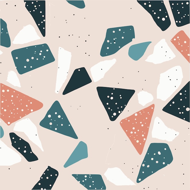 Farbiges Terrazzo-Muster