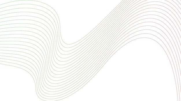 Farbiges Wellenelement für das Design