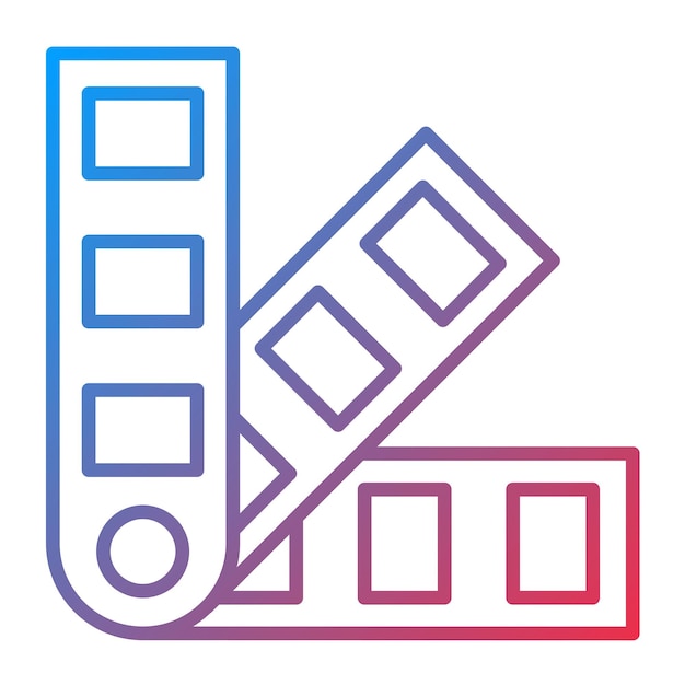 Farbpalette Ikonen Vektorbild Kann für Computerprogrammierung verwendet werden