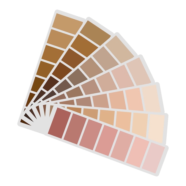 Vektor farbpalette vektormuster von blumen das muster ist braun abstrakter farbverlauf von hautfarben beige-töne