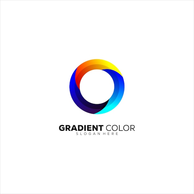 Farbverlauf-Logo-Design-Vorlage bunt