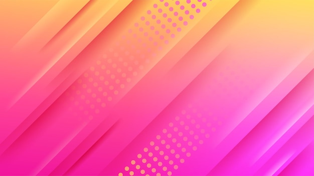 Farbverlauf Memphis rosa gelb bunt abstrakten geometrischen Design Hintergrund