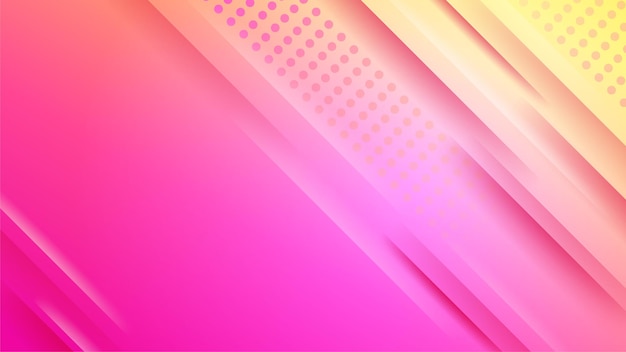 Farbverlauf Memphis rosa gelb bunt abstrakten geometrischen Design Hintergrund