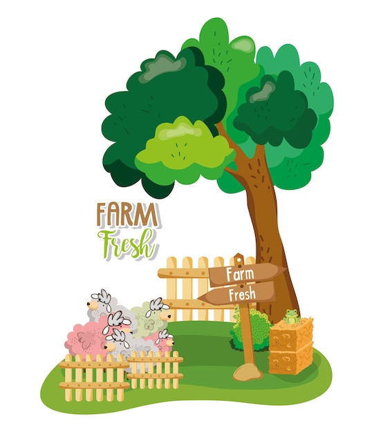 Farm frische cartoons