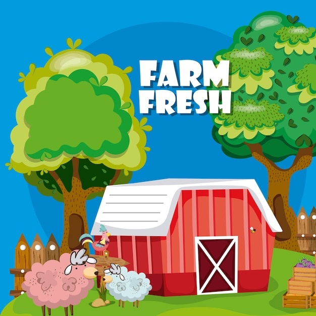 Farm frische cartoons