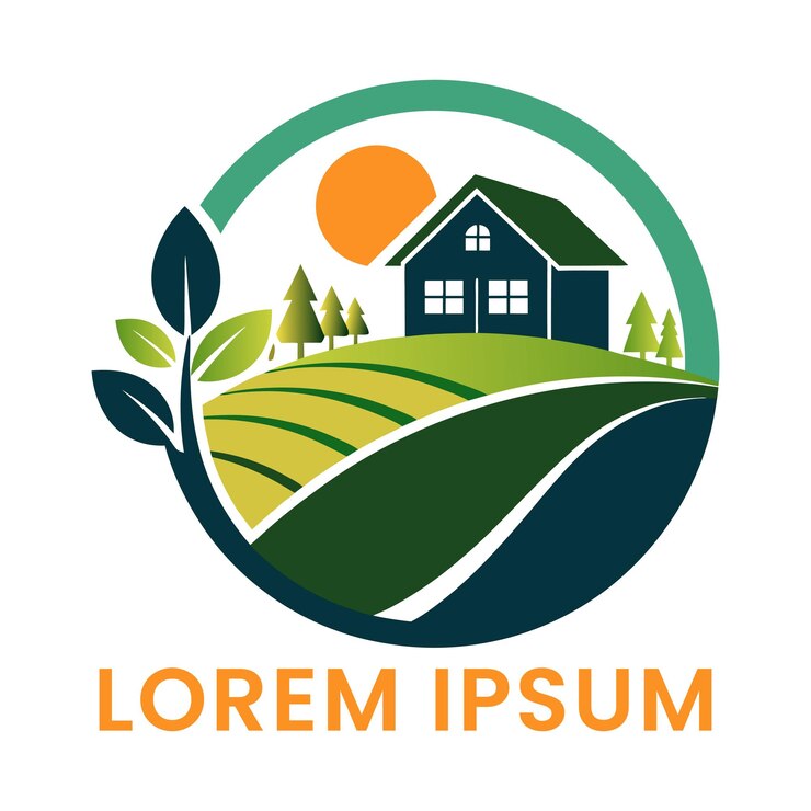 Farm-Logo-Design Einzigartig und kreativ Logo-Design KI-generiert