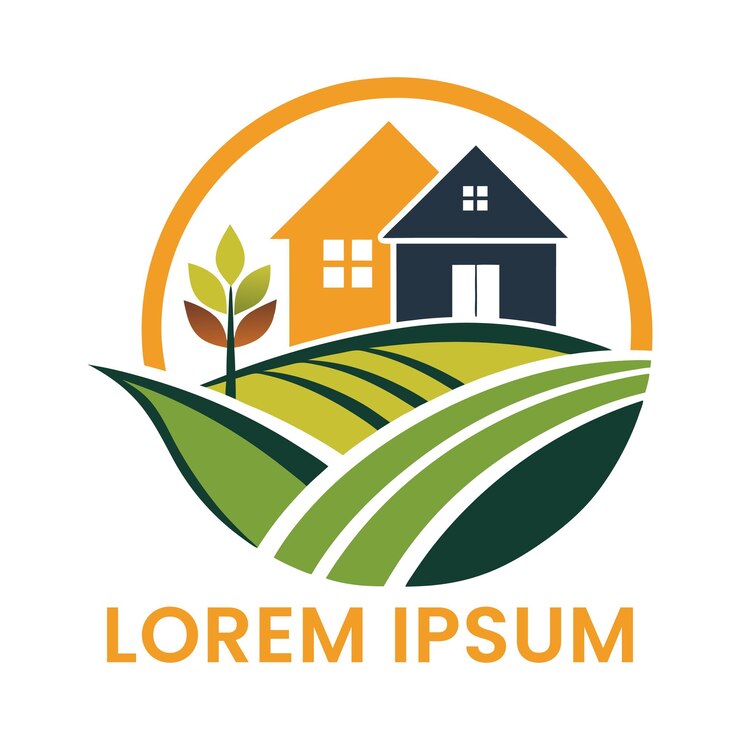 Farm-Logo-Vektor-Design von KI generiert