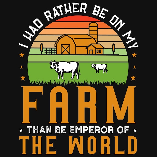 Vektor farmer vintage-t-shirt-design