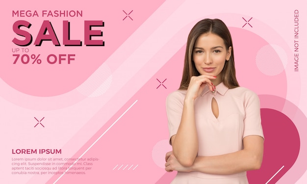 Fashion sale banner vorlage