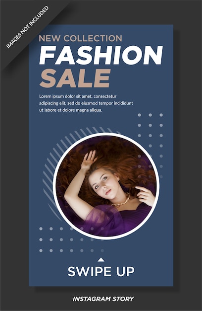 Fashion sale instagram geschichten vorlage