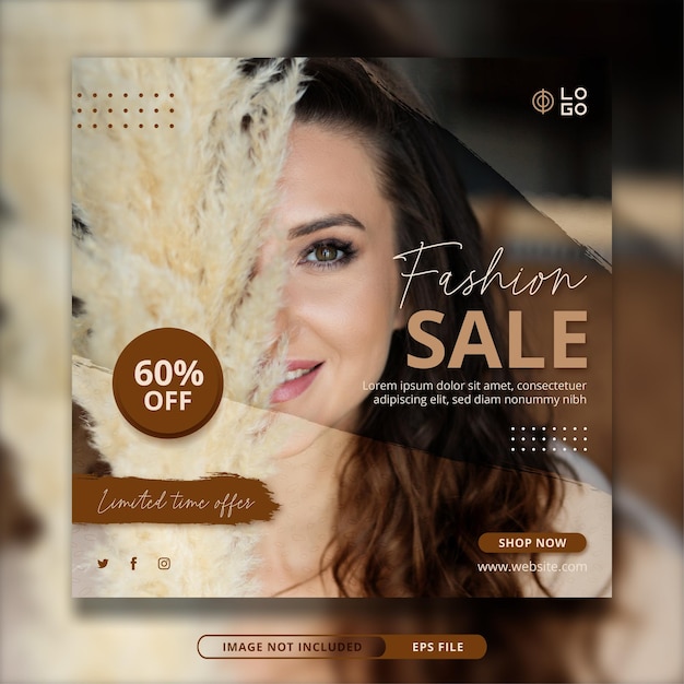 Fashion Sale Instagram Post Banner Vorlage