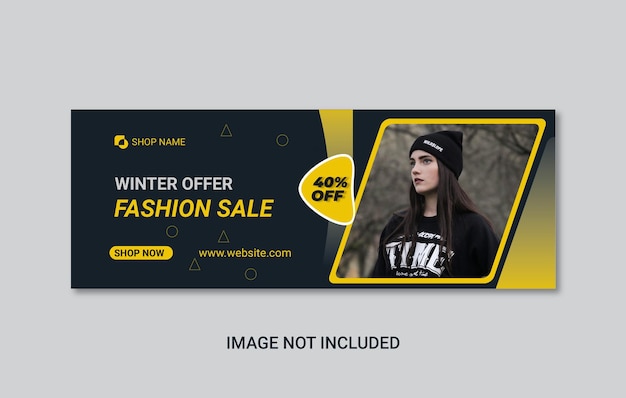 Fashion sale social media banner oder social media cover