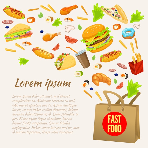 Fast food buntes design