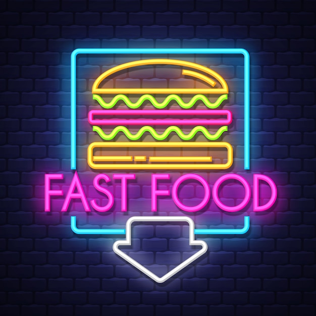 Fast food leuchtreklame