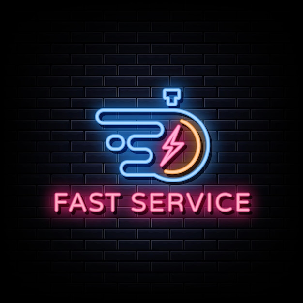 Fast service logo leuchtreklamen